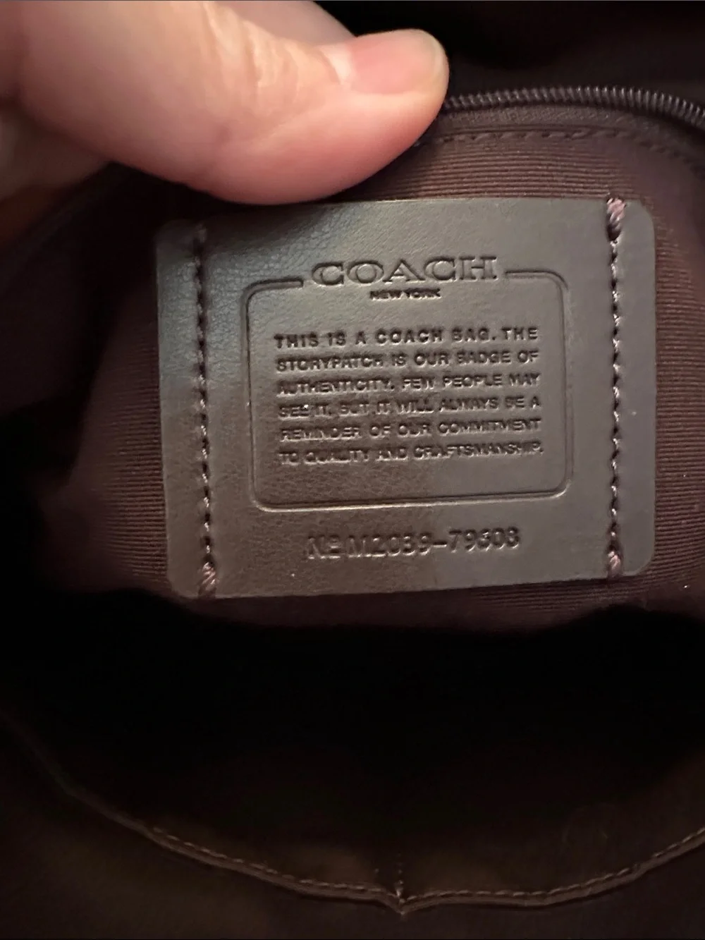 Coach Lilac Leather Tote Bag - Picture 4 of 9